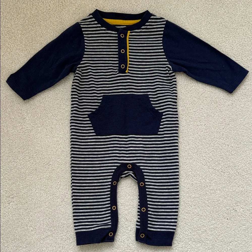 Cat & Jack Navy and White Striped One Piece
